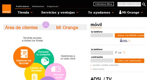 mi orange area clientes